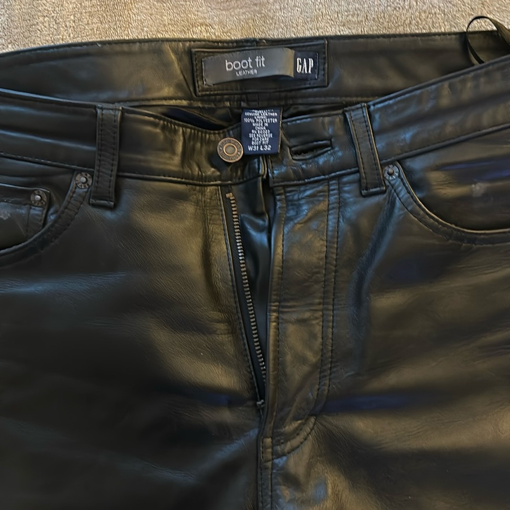 Lether pants brand new. .great quality leather w31. L32